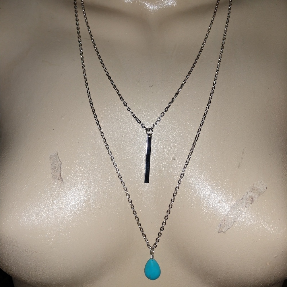 📿Double Strand Turqoise necklace